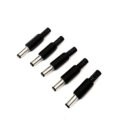2.1mm X 5.5mm Male DC Power Supply Plug Cable Connector Adapter 1A 12V X 5 Pcs • £2.99