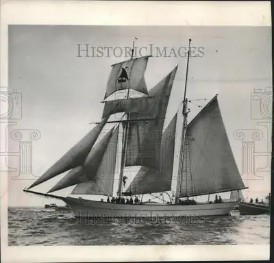 $19.99 • Buy 1953 Press Photo 93 Foot Brigantine, Yankee, At Gloucester, Massachusetts