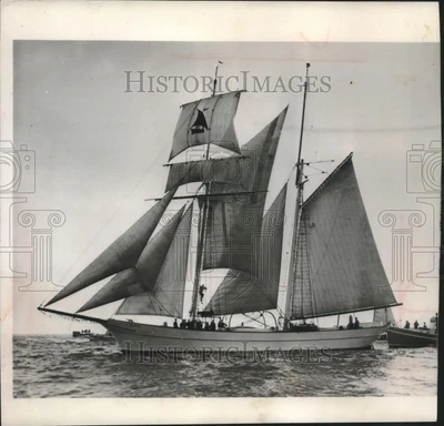 $19.99 • Buy 1953 Press Photo 93 Foot Brigantine, Yankee, At Gloucester, Massachusetts