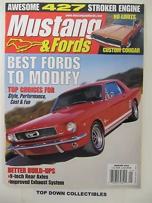 Mustang & Fords Magazine  Jan.  2002  Mark Dienes Ohio '68 Cougar • $9.77