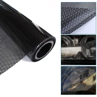 Car Rear Tail Light Black Honeycomb Sticker Auto Lamp Cover Decal Accessories • $19.17