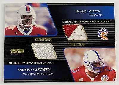 2001 Stadium Club Reggie Wayne RC Marvin Harrison Jersey • $29.99