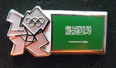 LONDON 2012 Olympic SAUDI ARABIA Flag  Pin  • $11.98