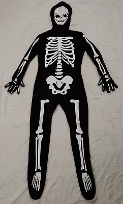 Skeleton Morphsuit Costume Bones Bodysuit Halloween Cosplay Kids • $14