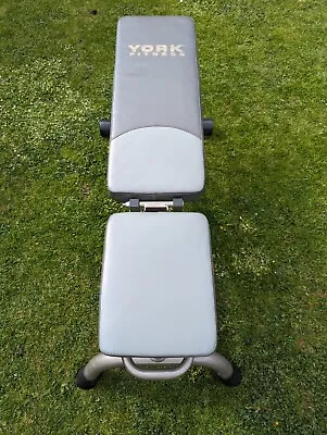 York Fitness Weight Bench With Set Of Weights • £25