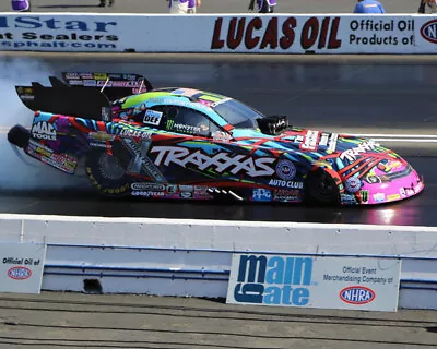 Courtney Force 2016 Traxxas Funny Car On Track 8x10 Glossy Photo #1q • $2.69