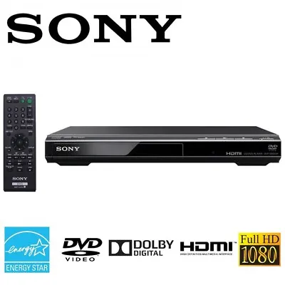 Sony 1080p Full HD Upscaling Multi-format DVD CD Player W/ HDMI Out | DVP-SR510H • $35.99