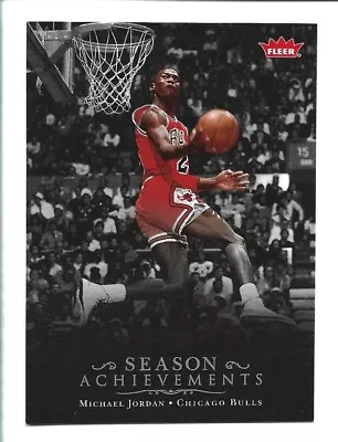 Michael Jordan 2007-08 Fleer Box Set #SH18 Season Achievements • $2.95