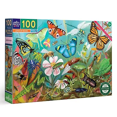 EeBoo 100 Pc Puzzle – Love Of Bugs Kids Toy Family Puzzle Age 5+ 05796 • $38.99