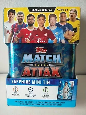 2021-22 Topps Match Attax UEFA Champions & Europa League Diamond Mini Tin • $12.95