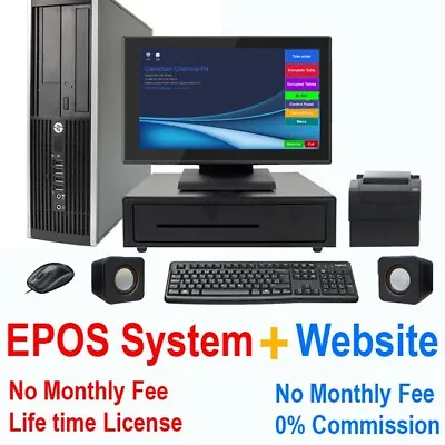 Takeaway EPOS System + Website Computer Set Till System Cash Register • £499.99