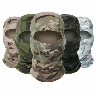 Camouflage Balaclava Hood Ninja Outdoor Military Tactical Gear Full Face Mask • $9.99