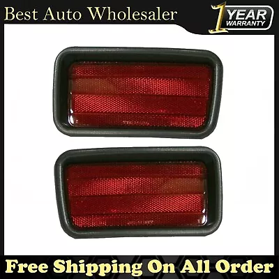 Rear Bumper Reflector Lights Left&Right Side For 99-04 Mitsubishi Montero Sport • $27.05