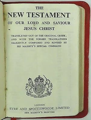 £14.95 • Buy New Testament C1930s Eyre & Spottiswoode, Pocket Small Vintage Bible
