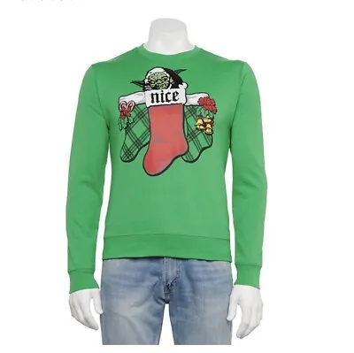 $29.95 • Buy Star Wars Yoda Changeable Naughty Or Nice XL Ugly Christmas Sweater Sweatshirt 
