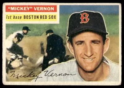 1956 Topps Mickey Vernon Boston Red Sox #228 • $5