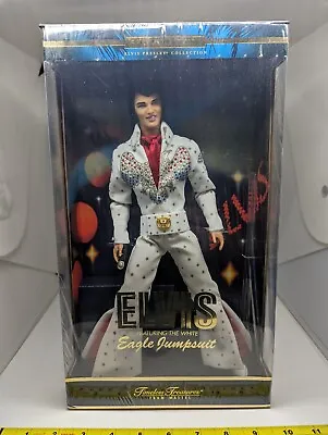 Elvis Presley White Eagle Jumpsuit Doll Timeless Treasures Mattel 2000 Sealed • $58.52