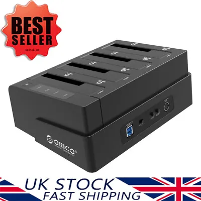 £78.95 • Buy ORICO 2.5 /3.5  4 Bay USB 3.0 Hard Drive Docking Station Clone For SATA SSD HDD