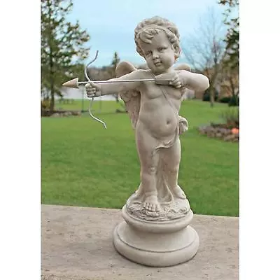 Cupid Draw Back Your Bow Statue Baby Angel Cherub Love Sculpture • $159.92