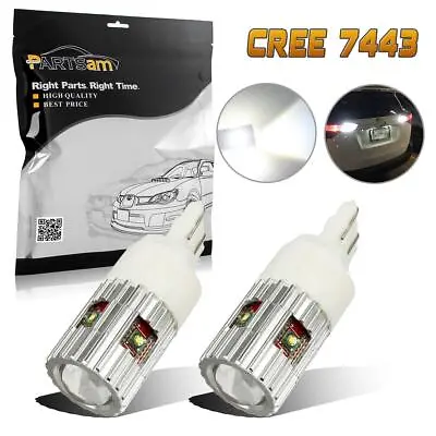 2x 25W Cree High Power White LED Canbus 7443 7440 For Reverse Backup Lights • $11.87