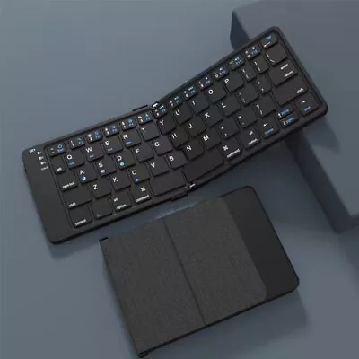 Bluetooth Keyboard Foldable Rechargeable Portable Mute For PC Ipad Mac Windows • $47.11