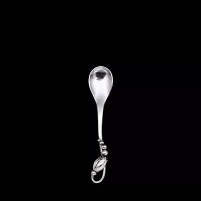 Georg Jensen. Silver Mocha Spoon 035 - Blossom / Magnolia. • $285