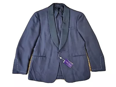 Ralph Lauren Purple Label Shawl Collar  Handmade Silk Dinner  Tuxedo Jacket  44R • $999