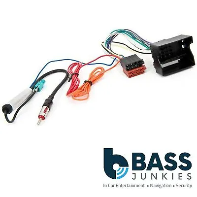 Vauxhall Corsa C 2004 On Car Stereo Aerial & ISO Wiring Harness Adapter PC2-85-4 • £12.95