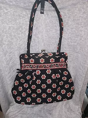 Vera Bradley - Flowered Hand Bag In Pinks Oranges & Greens 17 Inches In Length • $11.99