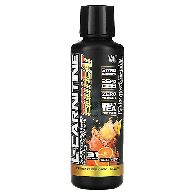 L-Carnitine 1500 Heat Orange Pineapple 16 Fl Oz (473 Ml) • $24.99