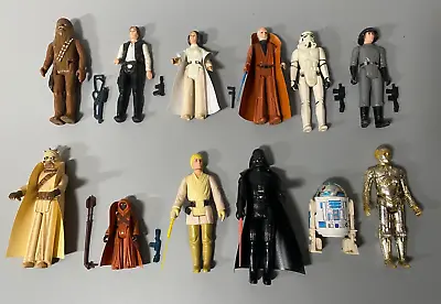 Vintage Star Wars Kenner First 12 Action Figures Repro Weapons • $450