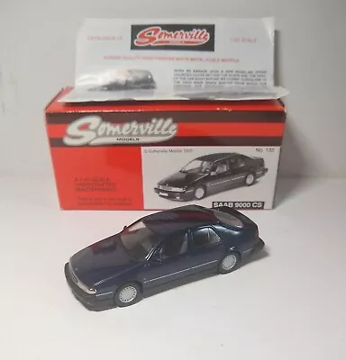 Somerville Models No 132 SAAB 9000 CS 1992 1/43 Scale Diecast Metallic Blue • $140