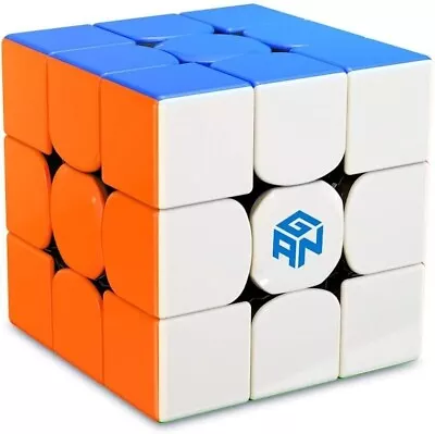 CuberSpeed Gan 356 RS 3x3 Stickerelss Magic Cube GAN 356 R S 3x3x3 Speed Cube Pu • $33.95