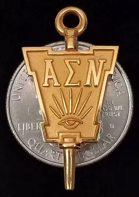 Vintage 10K Gold-Filled Alpha Sigma Nu Jesuit Honor Society Fraternity Key Pin • $0.99