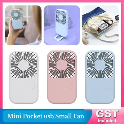 $12.97 • Buy Portable Mini Hand-held Small Folding Desk Fan Cooler Cooling Pocket Mini Fan AU