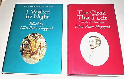 Lilias Rider Haggard THE CLOAK THAT I LEFT/WALKED BY NIGHT - Norfolk Poacher &c • £17.95