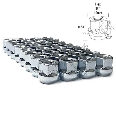 32 Bulge Acorn Open End Lug Nuts 9/16-18 For 1987-1998 Ford F-250 F-350 • $18.95