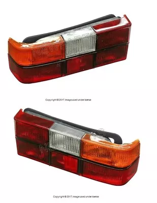 For Volvo 240 244 Pair Set Of Left+Right Tail Lights W/ Black Trim Aftermarket • $199.97