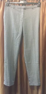 Papaya Houndstooth Check Narrow Leg Trousers Size 10 VGC • £10.79