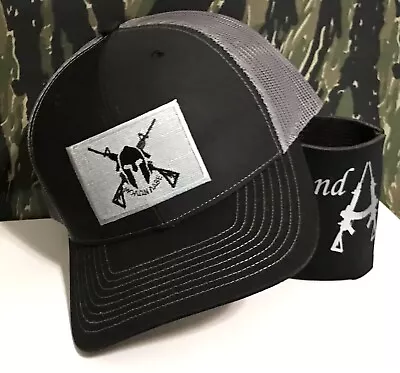 Come And Take It Molon Labe Patch Richardson 112 Black/gray Hat  (no Koozie) • $25.99