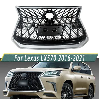For Lexus LX570 2016-2021 S Sport Style Front Grille & Chrome Molding Trim • $510.99
