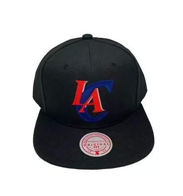 Mitchell & Ness Los Angeles Clippers HWC Logo Satin Under Adjustable Snapback • $29.99
