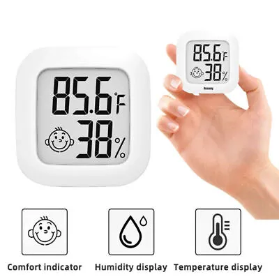$4.78 • Buy Indoor Thermometer LCD Digital Temperature Room Hygrometer Gauge Sensor Humidity