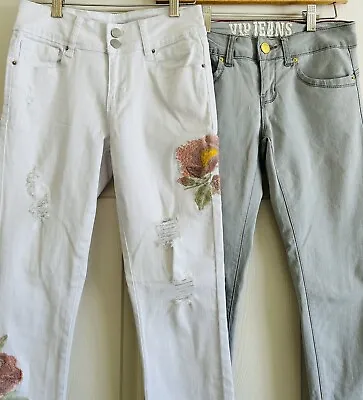 YMI Mid-Rise Jeans VIP Gray Pants Ladies 1 2 Lot $74 • $4.99