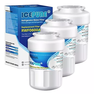 Icepure RWF0600A Fits GE MWF EBL7771 CWMF031  PL-100 PF8 Water Filter 3 Pack • $26.59