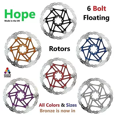 Hope 6 Bolt Floating Rotors All Colors &  Sizes 140-220 (Brand New) • $62.50