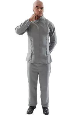 £40.99 • Buy Orion Costumes Mens Dr Evil Villain 70s Austin Powers Grey Suit Film Fancy Dress
