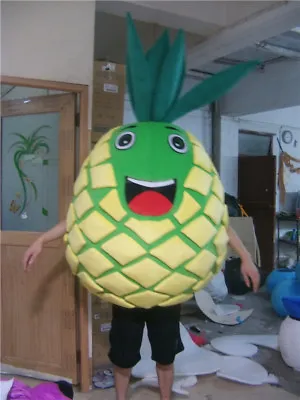 Pineapple Mascot Costume Fruit Adult Advertising Suit Party Dress Outfit Cosplay • £233.16