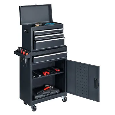 4 Drawers Rolling Tool Box Cart Tool Chest Tool Storage Cabinet With Wheels • $135