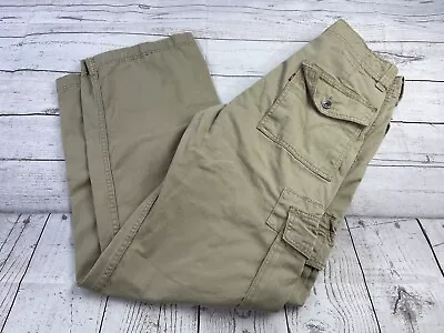 Levis Cargo Pants Men 30 W X 32 L Tan Loose Fit Straight Cotton Utility VTG Y2K • $35.95